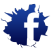 Cracked-Facebook-Logo