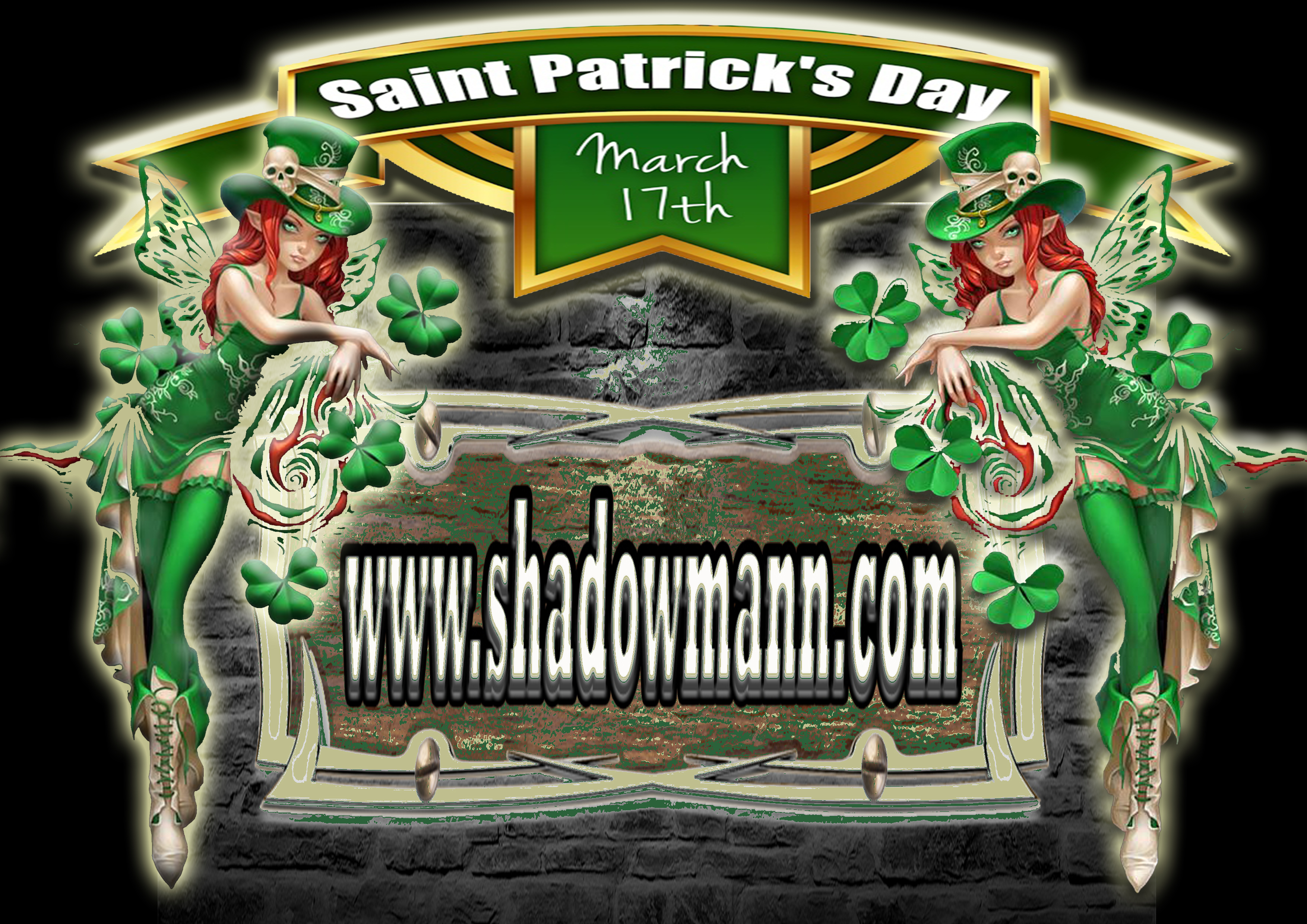 St Patrick's Day Shadowmann